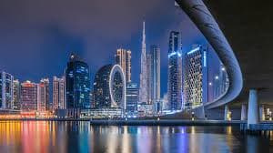 Dubai luxury pool area
